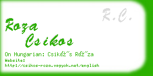 roza csikos business card